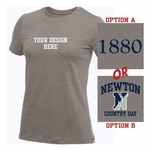 Nike Women's S/S Cotton Tee (D. Grey)